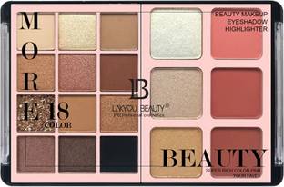 Lakyou Beauty More 18Colors | Makeup Kit | Eyeshadow, Highlighter, Blusher 56 g