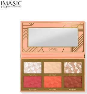 IMagic HIGHLIGHT,BLUSH AND CONTOUR PALETTE 6 - COLOR Highlighter 24 g
