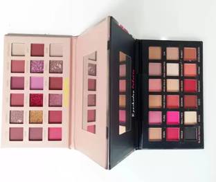 MR. HUDA Set of Rose Gold Remasterede+Nude Eyeshadow Palette Combo Kit – 36 Matte Shades 70 g