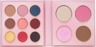 MARS 9 Eyeshadow Palette with 1 Highlighter, Blusher, Bronzer & Compact Powder 16 g