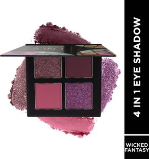 FACES CANADA 4 IN 1 Eyeshadow Palette| Vitamin E| Shimmer| Satin Matte Finish| 4.8 g