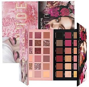 MR. HUDA Sweatproof Shimmery Nude and Rose Gold Eyeshadow Palette Combo, Shimmery Finish 70 g