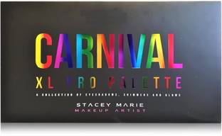 angelie Carnival XL Pro Palette Stacey Marie 30 Matte Eyeshadow 10 Shimmer 3 Highlighter 62 g