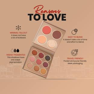 MARS 9 Shade Eyeshadow Highlighter Blusher Bronzer and Contour-Chandigarh 16 g