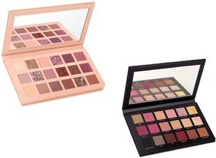 House Of Huda Matte Shimmer Highly Pigmented Nude Eyeshadow Palette+Rose Gold 36 g