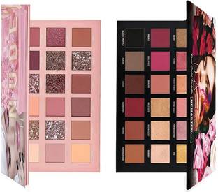 MY TYA 36 Colors Combo Matte Shimmer EyeShadow Palette Eye Shadow Nude + Rose Gold 36 g