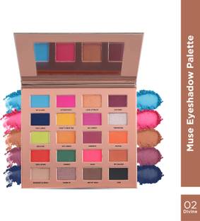 Glam21 Muse Eyeshadow Palette 20 Colour | Ultra-pigmented Formula in Mattes & Shimmers 30 g