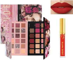MR.THINDZ NEWShadeBeautyRoseGoldandNudePaletteHDLiquidLipstickRed 36 g