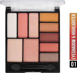Shryoan Easey-Peasy Eyeshadow And Highlighter palette Shimmer With Matte Finish 16 g
