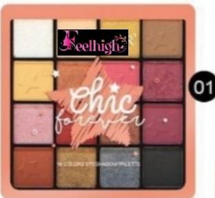 feelhigh Chic forever eyeshadow , Highlight Palate -Shade 01- 12 g