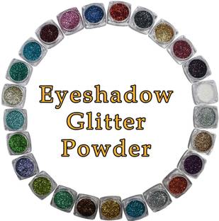 VOZWA Multicolor Eyeshadow Glitter Powder (Eyes + Face + Body) 25 pcs 25 ml