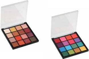 Pash Tya Beauty 32 Color (16 + 16) Matte + Shimmery EyeShadow Palettes Eye Shadow Palette 41.6 g
