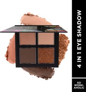 FACES CANADA 4 IN 1 Eyeshadow Palette| Vitamin E| Shimmer| Satin Matte Finish| 4.8 g