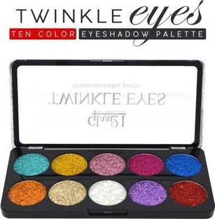 Glam21 10 Colour Glitter Eyeshadow Palette (Multicolor) 18 g