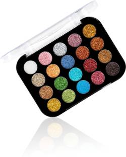 Shryoan 20 Glitter Shades Eyeshadow Palette | Highly Pigmented & Shimmery Finish 24 g