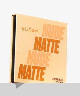 s.f.r color Professional Nude Matte 9 Colour Eyeshadow Palette 10.8 g