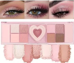 Divyaan Beauty Pink Makeup Eyeshadow Smokey Colorfull All in One Shimmer Palette 10 ml