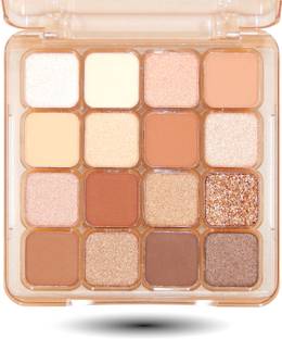 s.f.r color 16 Color matte and shimmer Eyeshadow, Nude and Smoky, High Pigments 20 g