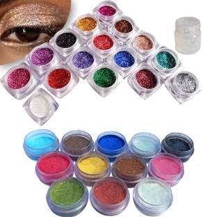 vizo Super gorgeous glittering eye shadow (16 Glitter+ 12 Shimmer) powder Eye makeup 32 g