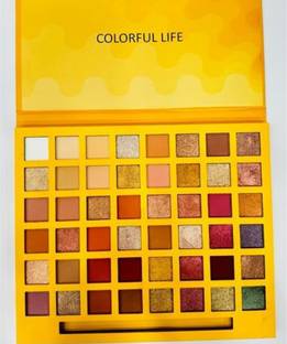 feelhigh Highly Pigmented Eye Makeup Palette, Matte Shimmer Metallic Eyeshadow Pallet 72 g