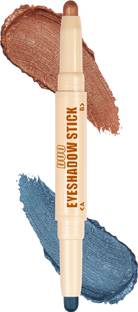 Insight Cosmetics Duo Eyeshadow Stick with Shimmery Finish, Long Lasting & Ultra Smooth 2 g