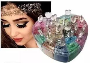 Liptick Heart Shape Eye shadow Shiner Palette 12 color 20 ml