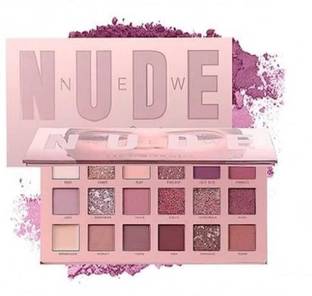 HUDA BABY Beauty 18 Color Matte + Shimmer Nude EyeShadow Eye Shadow Palette-F 18 g