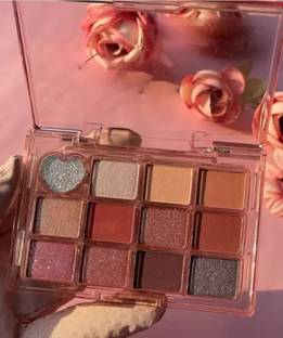 Jiwoo 12 colour best smokey eyes makeup palatte 12 g