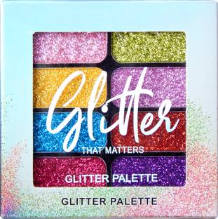 VARS LONDON HD glitter that matters 9 color face & body sparkel glitter eyeshadow palette 12.8 g