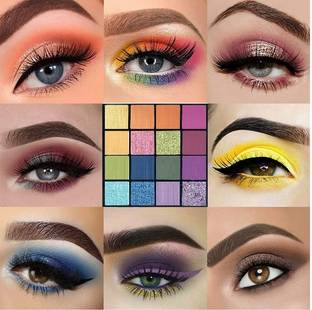 SILDUST Glamorous Face 16 Color Eyeshadow Palette 15 g