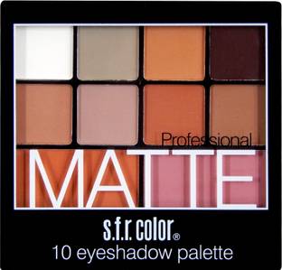 s.f.r color 10 matte natural nude eyeshadow palette, nudes, naturals monochrome 10 g
