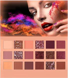 rezmay Beauty 18 Color Matte + Shimmer Nude EyeShadow Eye Shadow Palette-M 18 g