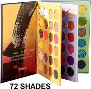 SKINPLUS Makeup Eyeshadow Palette 72 Color Shades Book 129.6 g