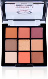 FASHION COLOUR Wonderful 9 Pigmented Colors Eyeshadow Palette | Long Wearing & Easily Blendable 9 g