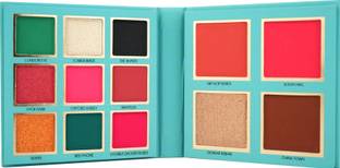 COLORS QUEEN Country Obsession 9 Color Eyeshadow Palette with Highlighter, Blusher & Bronzer 21.5 g