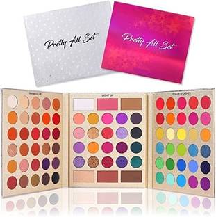 HOUSE OF COMMON 86 Color Makeup Kit Matte Shimmer Eye Shadow Highlighters Contour Blush Pallet.. 196 g