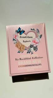 zemglam 5in1 Book-Style Foldable Makeup Palette Set Contour Blush Highlight Eyeshadow 120 g