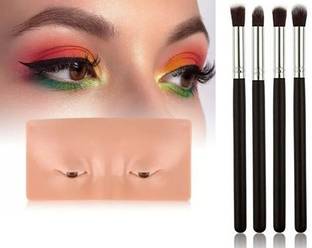 LOVHIDE Makeup Practice Dummy Board + 4 Pice Eye Makeup Brush For Eyemakeup Practice 200 g