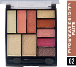 Shryoan Easey-Peasy Eyeshadow and Highlighter Palette | Highly Pigmented & Long Lasting 16 g