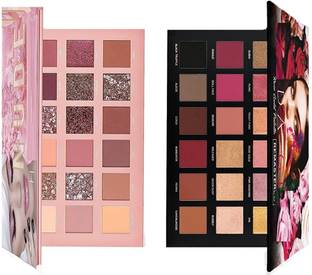 rezmay 36 Colors Combo Matte Shimmer EyeShadow Palette Rose Gold + Nude 36 g