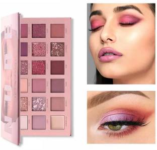 rezmay Beauty 18 Color Matte + Shimmer Nude EyeShadow Eye Shadow Palette-C 18 g