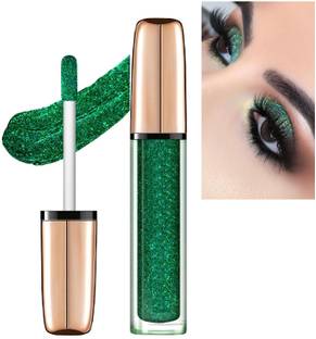 tanvi27 Long Lasting Waterproof Green Liquid Eyeshadow Quick-drying Glitter Shimmer 7 ml
