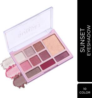 Seven Seas Sunset Eyeshadow 10 Pigmented Colors Matte, Shimmery & Metallic Finish 24.4 g