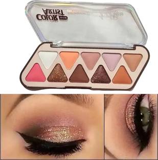 BLUST&FAMME 10 Color Matte Eyeshadow Palette amazing color shades 1W 10 g