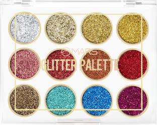 MARS 12 Shade Ultra Pigmented Glitter High Shine Eyeshadow Palette 12 g