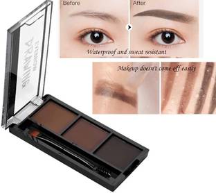 USBK Multi Shade Travel-friendly Eyebrow Palette & Blendable for Face makeup 7.2 g