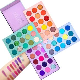 glowician Eyeshadow Palette 60 Colors Mattes And Shimmers High PigmenteD 300 g