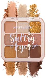MATTLOOK Sultry Eyes 9 Colors Palette Long Lasting Easy to layer Pigmented Formula 13.5 g
