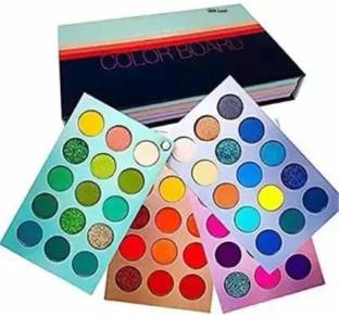 MEDHILE Color Board 60 Colors Eyeshadow Palette Matte Shimmer And Glitter Pigmented 60 g