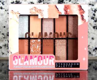 CS STROKES HD Glamour Nude Matte & Metallic Naturals Combo Eyeshadow Palette,Natural Look 12 g